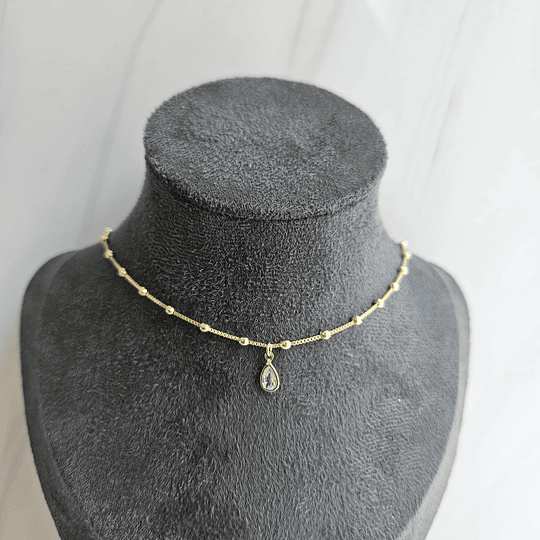 COLLAR GOTA CIRCÓN ENCH.ORO