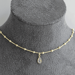 COLLAR GOTA CIRCÓN ENCH.ORO