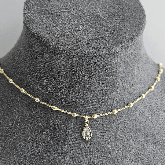 COLLAR GOTA CIRCÓN ENCH.ORO