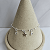 PULSERA ESTRELLA CRISTAL ENCH.PLATA