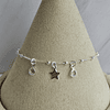 PULSERA ESTRELLA CRISTAL ENCH.PLATA
