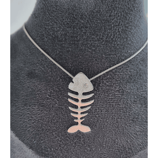 COLLAR PEZ CIRCÓN ENCH.PLATA