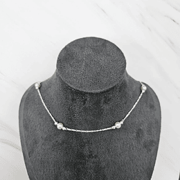 COLLAR PERLAS 45CM ENCH.PLATA