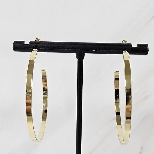 ARGOLLAS PLANAS LISAS 45MM GRANDE ENCH.ORO