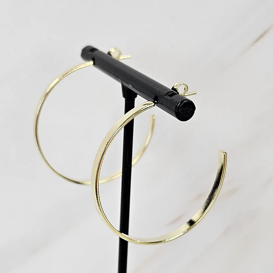 ARGOLLAS PLANAS LISAS 35MM MEDIANA ENCH.ORO