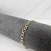 PULSERA ESLABÓN OVALADA 18CM ENCH.ORO