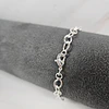 PULSERA ESLABÓN OVALADA 18CM ENCH.PLATA