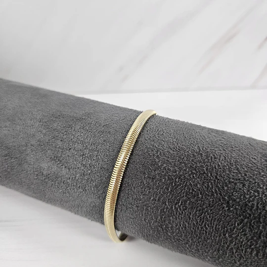 PULSERA CADENA SERPIENTE 18CM ENCH.ORO