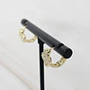 AROS MINI FLOR CIRCÓN ORO