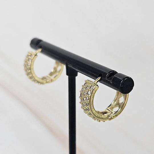 ARGOLLAS CLICK 16MM MULTI CIRCÓN ENCH.ORO