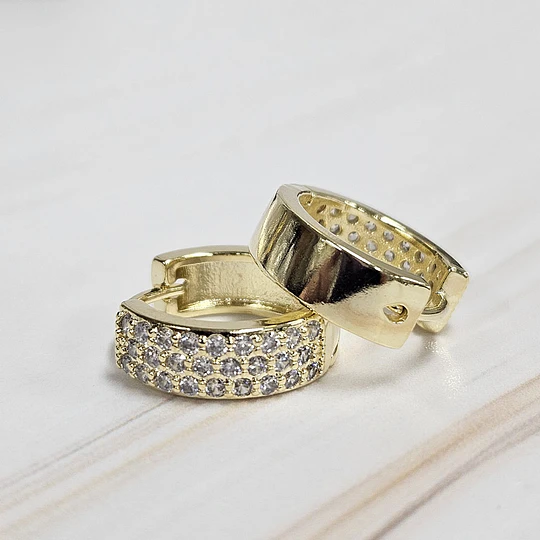 ARGOLLAS CLICK 16MM MULTI CIRCÓN ENCH.ORO