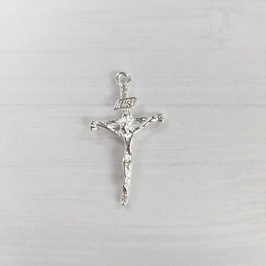 COLGANTE CRUCIFIJO 30MM ENCH.PLATA