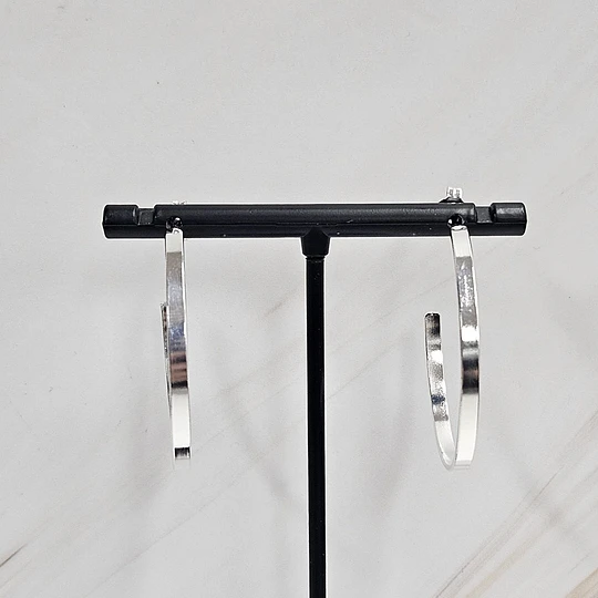 ARGOLLAS PLANAS LISAS MEDIANA 35MM ENCH.PLATA