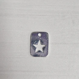 COLGANTE MEDALLA ESTRELLA CALADA ENCH.PLATA