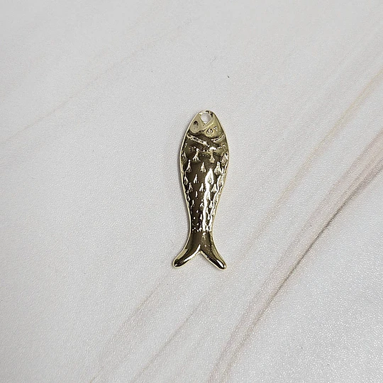 COLGANTE PEZ 25MM ENCH.ORO