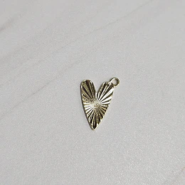 COLGANTE CORAZÓN DESTELLO ENCH.ORO