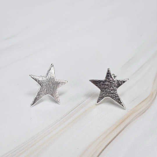 AROS ESTRELLA IRREGULAR 16MM ENCH.PLATA