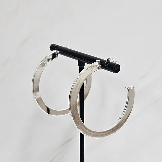 MAXI ARGOLLAS PLANAS 42MM ENCH.PLATA