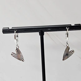 AROS CORAZÓN DESTELLO ENCH.PLATA