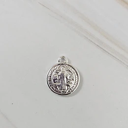 COLGANTE SAN BENITO CURVO 13MM ENCH.PLATA