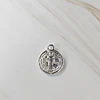 COLGANTE SAN BENITO CURVO 13MM ENCH.PLATA