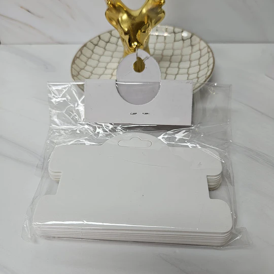 PACK 25 CARTONES PARA PULSERAS/ COLLAR BLANCO