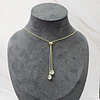 COLLAR AJUSTABLE DOBLE PUNTO DE LUZ ENCH.ORO