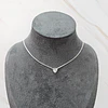 PUNTO DE LUZ CORAZÓN 40CM  ENCH.PLATA
