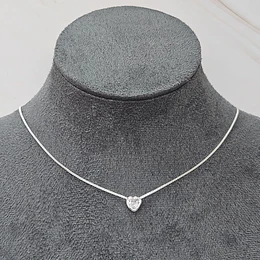 PUNTO DE LUZ CORAZÓN 40CM  ENCH.PLATA