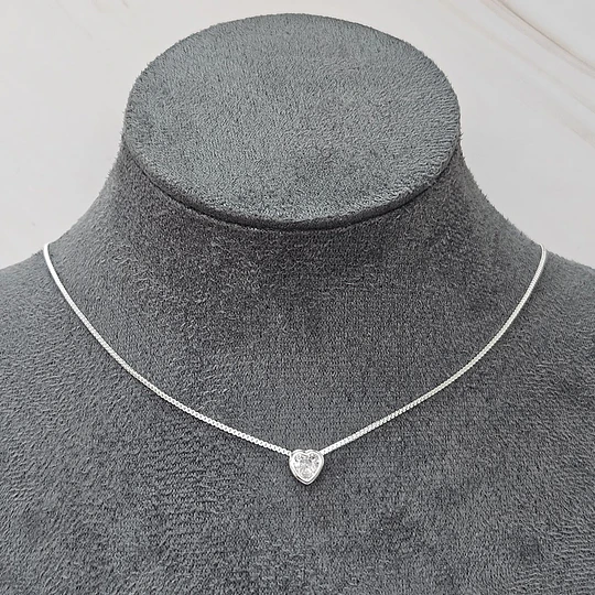 PUNTO DE LUZ CORAZÓN 40CM  ENCH.PLATA