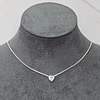 PUNTO DE LUZ CORAZÓN 40CM  ENCH.PLATA