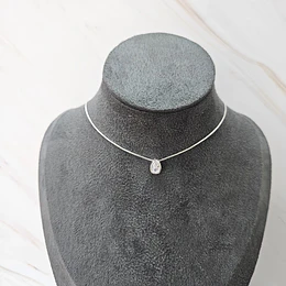 PUNTO DE LUZ GOTA 40CM ENCH.PLATA