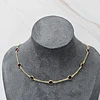 CHOCKER CRISTAL ROJO 35CM + ALARGUE ENCH.ORO