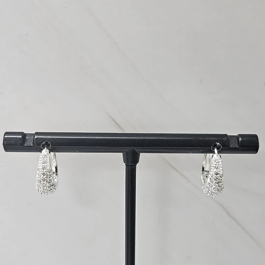ARGOLLAS CLICK BOTE 13MM CIRCÓN ENCH.PLATA