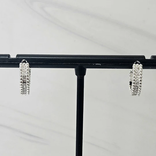 ARGOLLAS CLICK CIRCÓN 13MM ENCH.PLATA