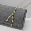PULSERA MULTIPLES CIRCONES RECTANGULARES 17CM + ALARGUE ENCH.ORO