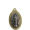 COLGANTE MAXI VIRGEN DE LOS RAYOS E. DE ORO Y E.DE PLATA ENVEJECIDA 35MM