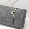 PULSERA VENECIANA BOLITA + PUNTO DE LUZ 18CM ENCH.ORO