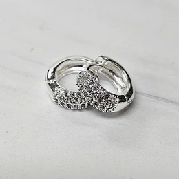ARGOLLAS CLICK MINI GRUESA CIRCÓN 10MM ENCH.PLATA