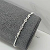 PULSERA ROLO MINI CIRCONES 19CM + ALARGUE ENCH.PLATA