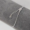 PULSERA DOBLE TEXTURA 17CM + ALARGUE ENCH.PLATA