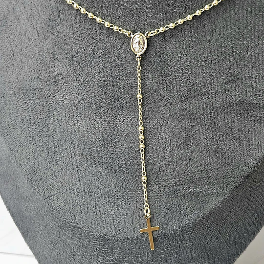 COLLAR ROSARIO 46CM ENCH.ORO