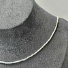 COLLAR MOSTACILLA TUBO LISA 40CM + ALARGUE ENCH.PLATA