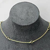 COLLAR CRISTALES NEGRO 40CM + ALARGUE ENCH.ORO