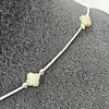 COLLAR/CHOCKER TRÉBOL APERLADO 35CM + ALARGUE ENCH.PLATA