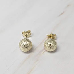 AROS BOLITA SATINADA 7MM ENCH.ORO