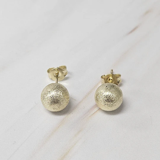 AROS BOLITA SATINADA 7MM ENCH.ORO