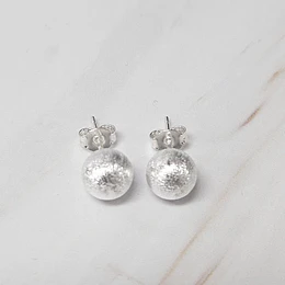 AROS BOLITA SATINADA 7MM ENCH.PLATA