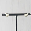 AROS CORAZÓN APERLADO PEQUEÑO 6MM ENCH.ORO