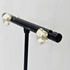 AROS CORAZÓN APERLADO 8MM ENCH.ORO